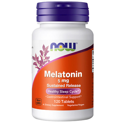 美国原装进口褪黑素安瓶助眠5mg