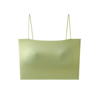 新一步冰丝无痕美背内衣女士罩杯吊带一体式防走光固定杯文胸背心