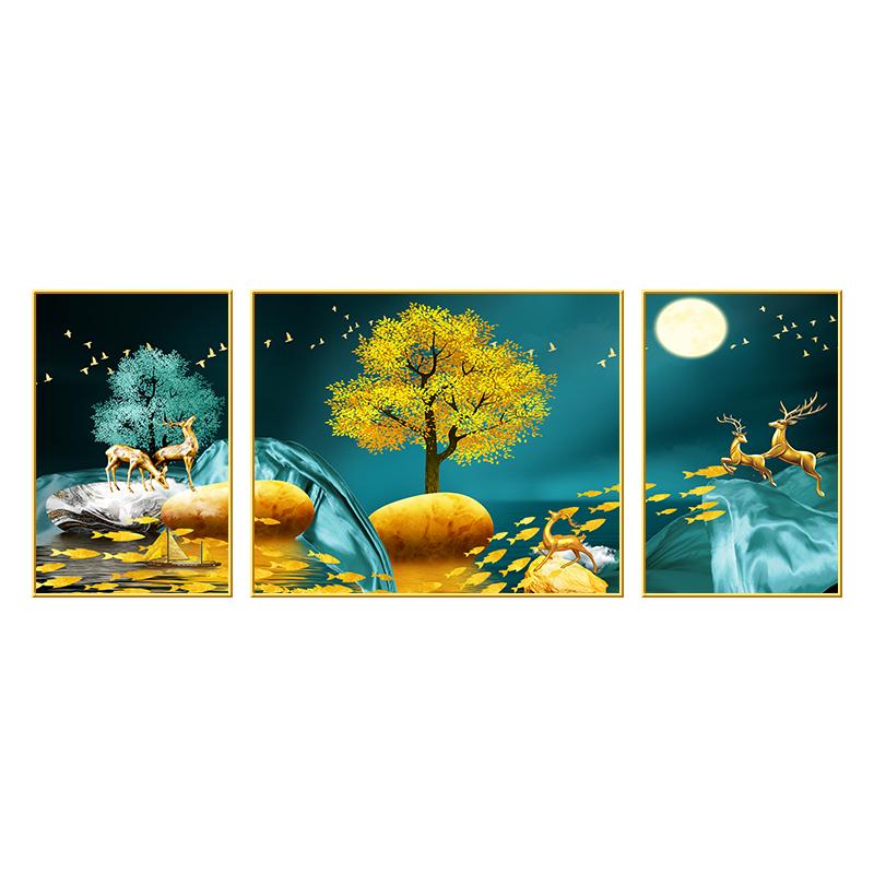 简欧沙发背景墙卧室客厅装饰画