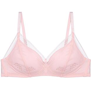 爱美丽IMIS内衣无钢托大胸显小洞洞杯蕾丝3/4薄模杯文胸IM17BBX1