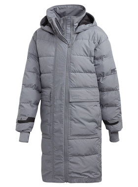 阿迪达斯女子正品中长款棉服