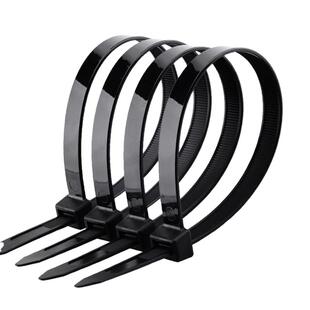 新光尼龙扎带10*800塑料固定条 束线带勒死狗国标白黑色大号9MM宽