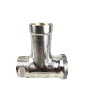 鲨鱼SXC-12/22绞肉机配件孔板刀片螺杆绞龙三通螺帽托盘灌肠 筛子