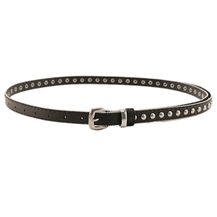 重工复古朋克风腰带女美式y2k铆钉设计感皮带细款裙子牛仔裤配饰