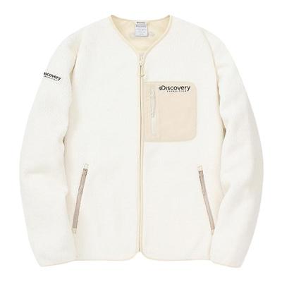Discovery探索秋冬户外运动露软壳外套勤保暖摇粒绒开衫上衣女