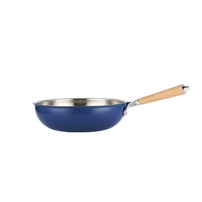 【拾色汤锅】喜时拾色二层钢捶打不锈钢汤锅22cm汤锅/16cm奶锅