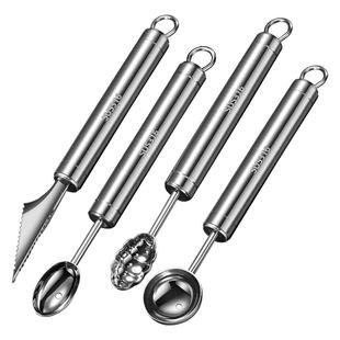 316不锈钢挖球器水果雕花刀西瓜造型专用工具神器冰淇淋圆球勺子