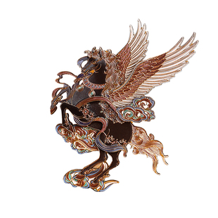 敦煌研究院木质翼马博物馆文创冰箱贴马年2026新款磁贴旅游纪念品