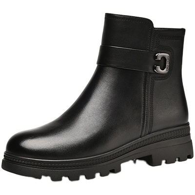 金猴冬季保暖加绒羊毛女士大棉鞋