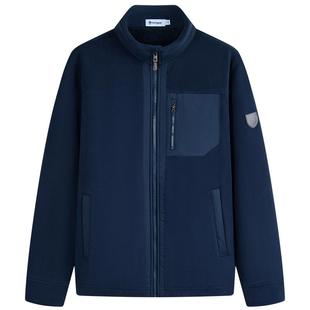 Navigare意大利小帆船摇粒绒立领夹克衫男士秋冬新款潮流保暖外套