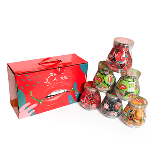 老实人辣椒酱小罐辣酱蒜蓉美人椒小包装鲜椒酱礼盒装 15g*18杯/罐