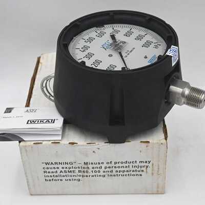 WIKA 233.34.4 GLYCERINE OIL 99.7% PRESSURE GAUGE 0-1000KPA