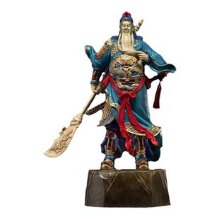 铜师傅《关圣》客厅桌面铜关公摆件 家居装饰关公工艺品