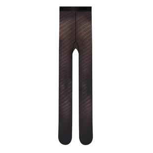 Wolford/沃尔福特Geometric80D秋季提花条纹哑光连裤袜女14939