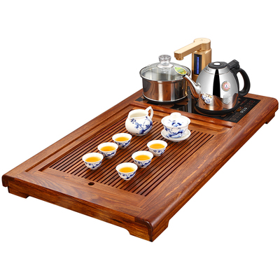 金灶全自动整套实木茶盘茶具套装