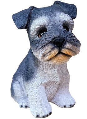 雪纳瑞模型公仔创意礼品仿真小狗