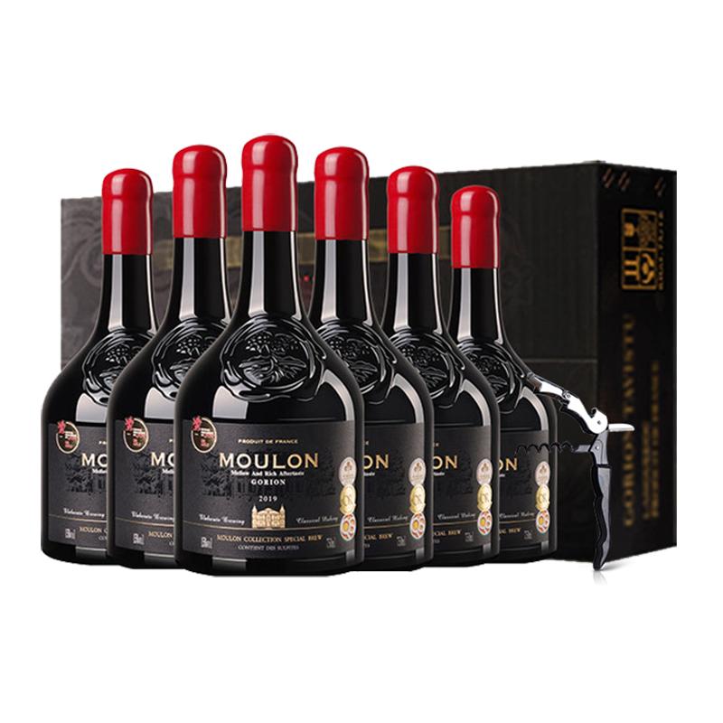【自营】法国进口歌瑞安梦诺珍藏特酿干红葡萄酒红酒礼盒装正品