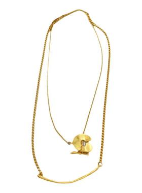 松本惠奈同款不规则双层拼接项链