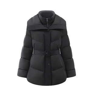 【宋佳同款】艾莱依御风系列鹅绒羽绒服2025冬新款时尚收腰女外套