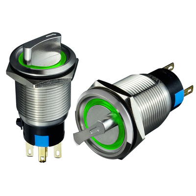 选择开关二档位旋钮不锈钢