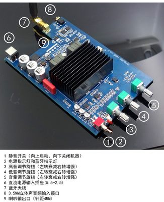 TPA3255 发烧级HIFI 蓝牙5.0 功放板 数字功放整机300W+300W LDAC