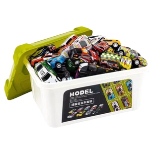 儿童合金小汽车玩具车男孩2-6岁宝宝回力车惯性迷你仿真赛车模型