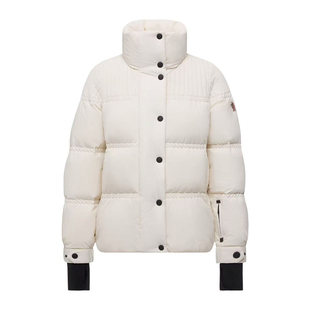 moncler盟可睐 25秋冬白色女士微标滑雪羽绒服正品代购K20981A000