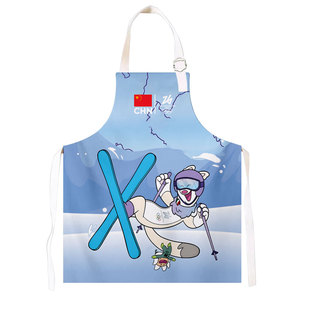 中国队2026米兰科尔蒂纳助威服冬奥会厨房围裙画画做手工围腰罩衣