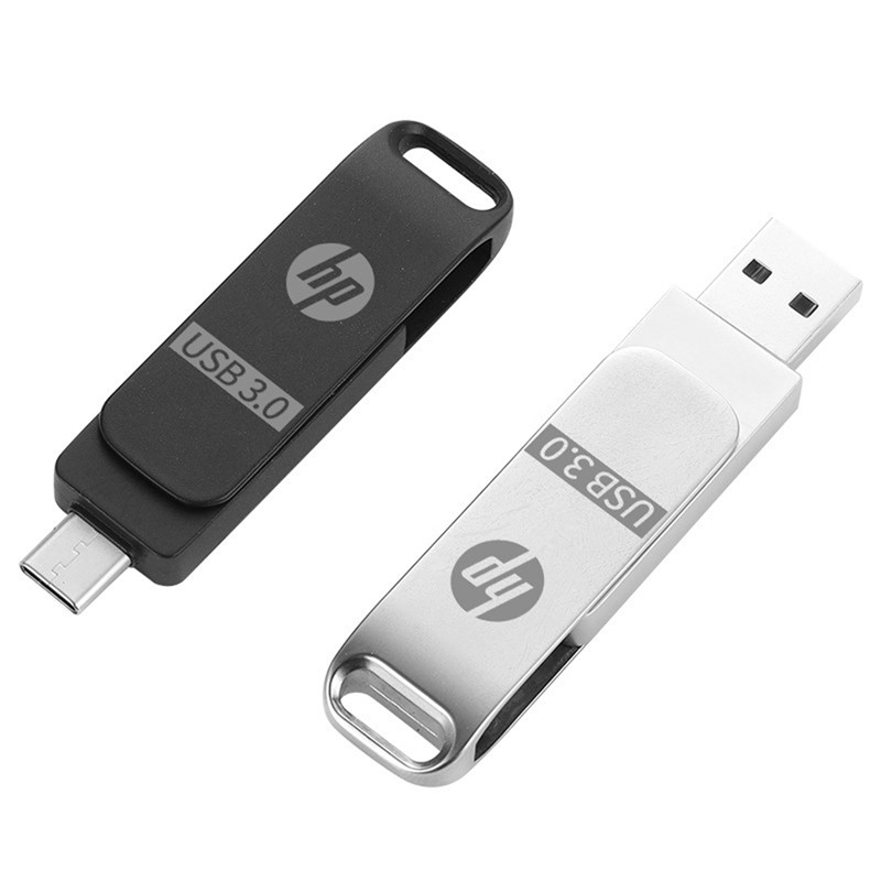 正品惠普高速3.0大容量512g手机u盘typec双接口128gb电脑两用256G