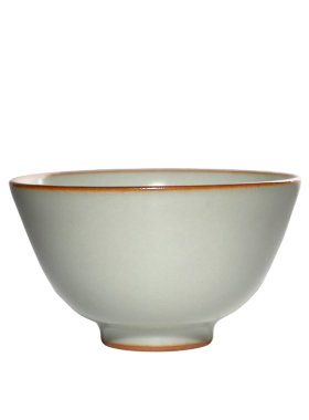 汝瓷茶杯颂佶米黄釉纯手工茶杯