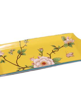 轻奢托盘长方形家用玄关收纳陶瓷