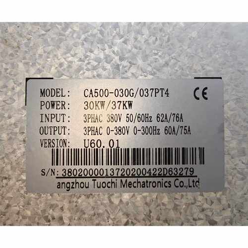 议价拓奇变频器，CA500-030G/037PT4，30KW/3
