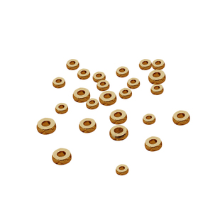 18K包金保色扁隔片手作diy车轮隔珠饰品配件隔珠材料串珠散珠子