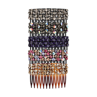 韩国东大门满钻发梳公主头倒插梳蓬松高颅顶神器刘海侧边碎发夹女