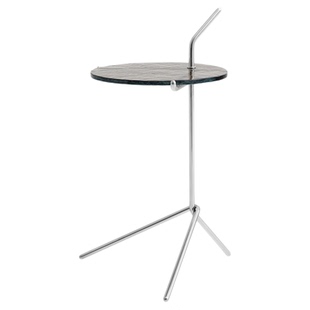 北欧轻奢大理石茶几手拎提客厅沙发边角几创意现代简约不锈钢圆几