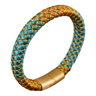 纯手工龙鳞手绳新款龙鳞结手镯古法编织手链本命蛇年红绳男女同款