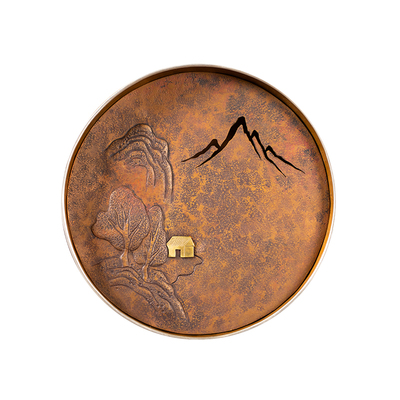 纯铜蓄水茶盘功夫壶承蜂鸟工坊