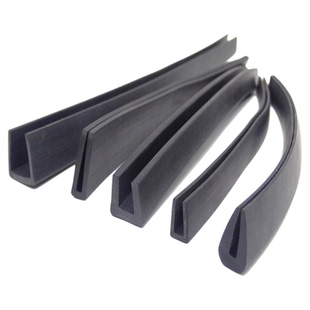 U型橡胶密封铁皮包边条防撞滑嵌条封边卡槽护橡胶条玻璃固定压条