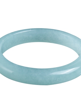 民族风女岫玉天青冻手镯