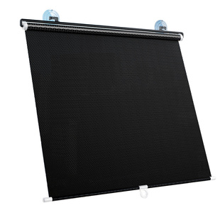 日本遮阳帘窗帘遮光窗户神器防西晒遮挡隔热玻璃吸盘免打孔伸缩式