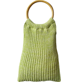 复古文艺手工针织毛线拎袋外贸品风格特色元素手袋出口日本清仓