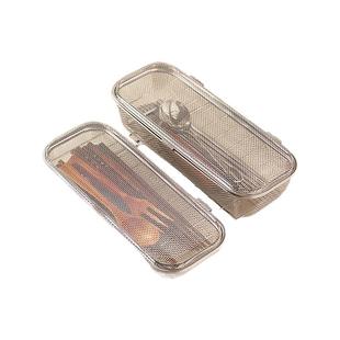 onlycook 304不锈钢消毒柜筷子篮厨房筷笼沥水盒刀叉收纳篮置物篓