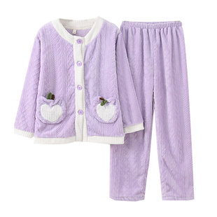 小个子【清仓捡漏】睡衣女冬季珊瑚绒xs断码秋冬加绒矮个子家居服