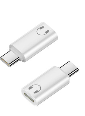 适用lighting耳机转Type-c转接头苹果耳机转iPhone16/15华为小米ipad平板笔记本电脑听歌通话游戏转换器头