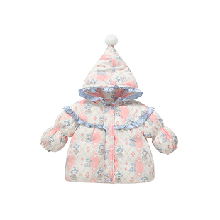 女童羽绒服白鸭绒冬装2025新款宝宝冬季洋气外套小女孩儿童童装潮