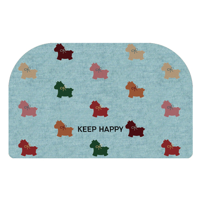 卫生间吸水地垫浴室防滑脚垫子洗手间厕所门口家用蓝色硅藻泥地毯