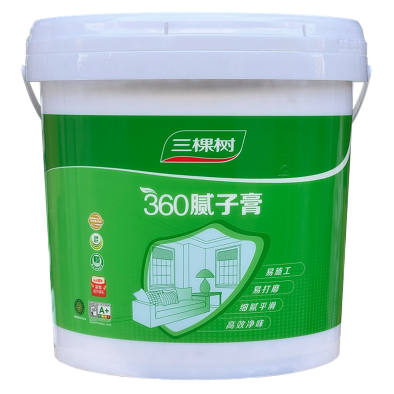 三棵树腻子膏墙面修补360腻子膏室内墙面天花修补小桶净味腻子膏