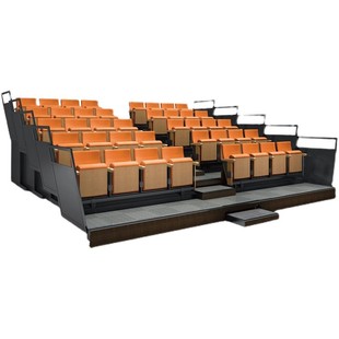 伸缩看台座椅高颜值报告厅会议室连排座椅体育馆歌剧院椅阶梯椅子