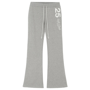 kleesier韩国设计师品牌字母印花长裤时尚休闲运动裤时髦裤子