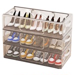 日本yinsio鞋子收纳神器透明鞋盒分层式不占空间可叠加鞋柜整理盒